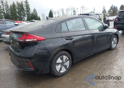 2019 Hyundai Ioniq Hybrid Blue из США, поврежденный, VIN KMHC65LCXKU167889